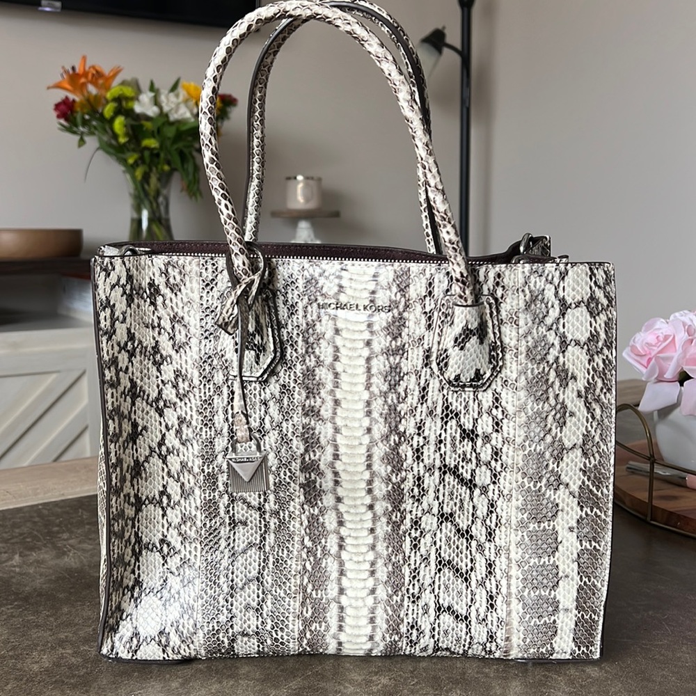 Michael Kors genuine snake skin bag